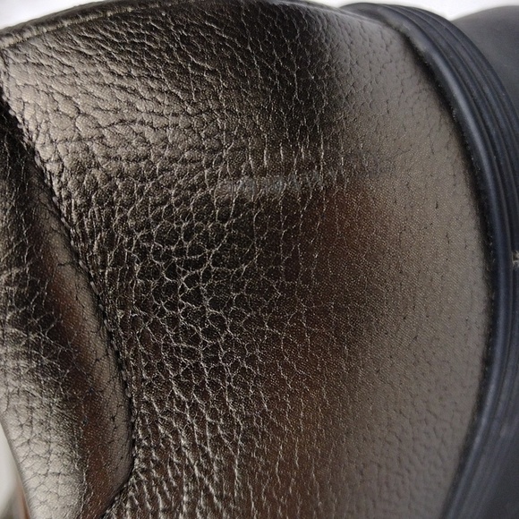 Clarks Artisan Bronze Leather Upper Round Toe Low Heel Maryjane Loafer Shoe - Picture 16 of 16